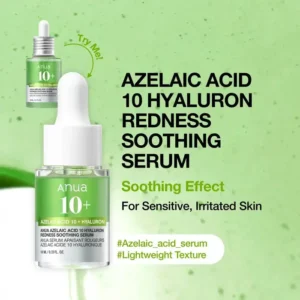 anua azelaic acid 10 hyaluron redness soothing serum 10 ml 69744847520127